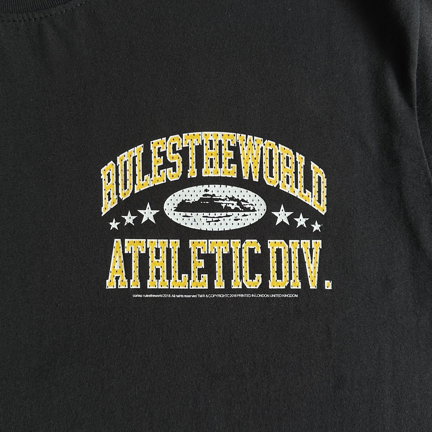 rules the world athletic div tee