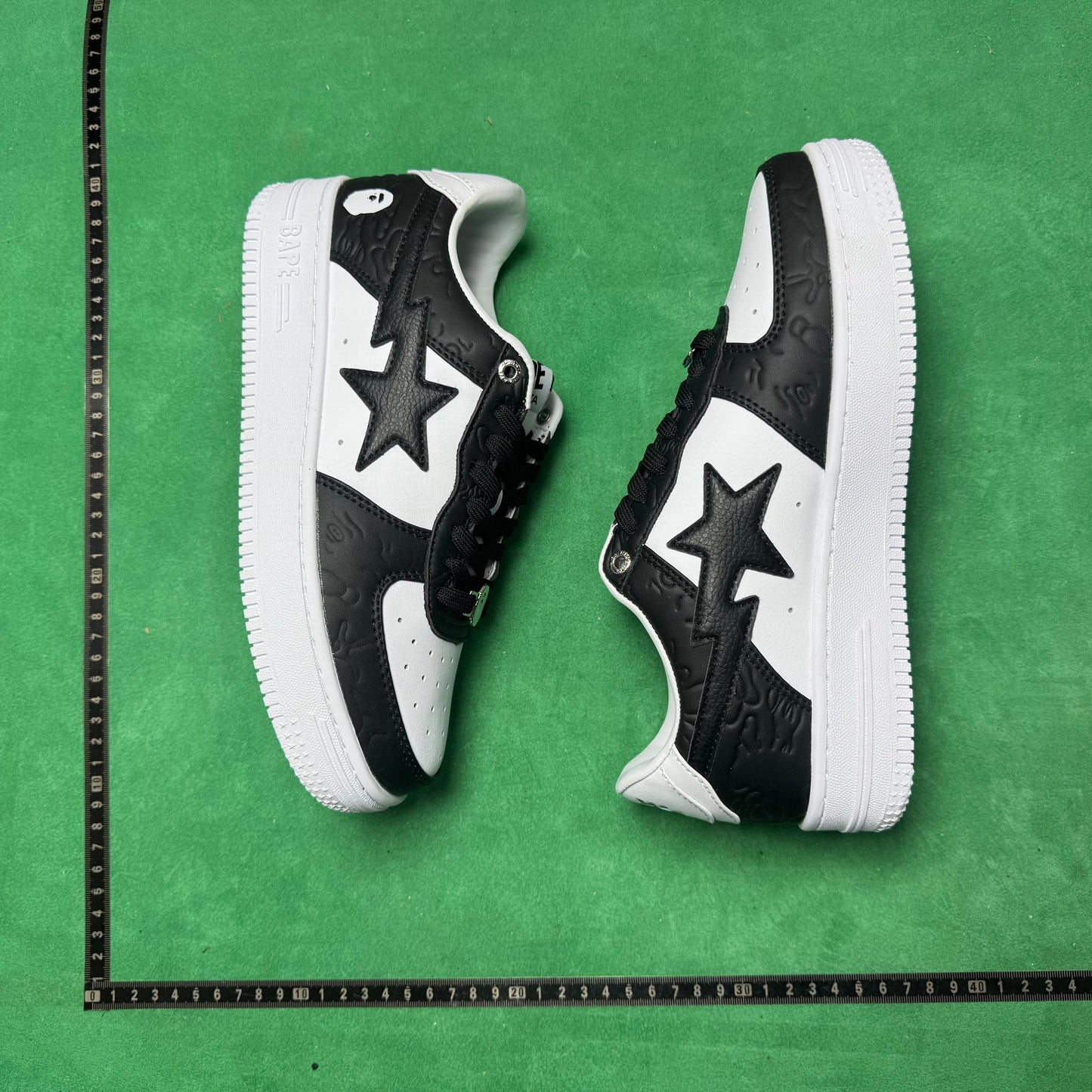 Bape STA Low Black and White
