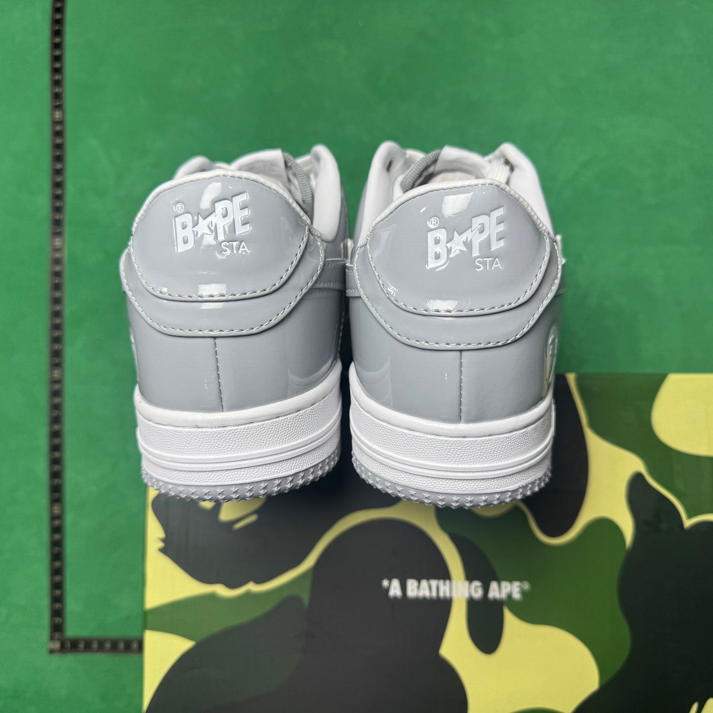 Bape STA Low Grey and White