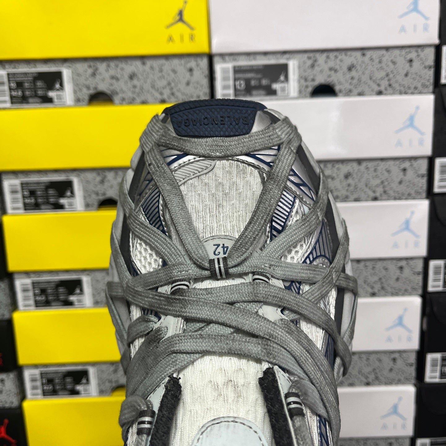 BLG 3XL White Grey Navy