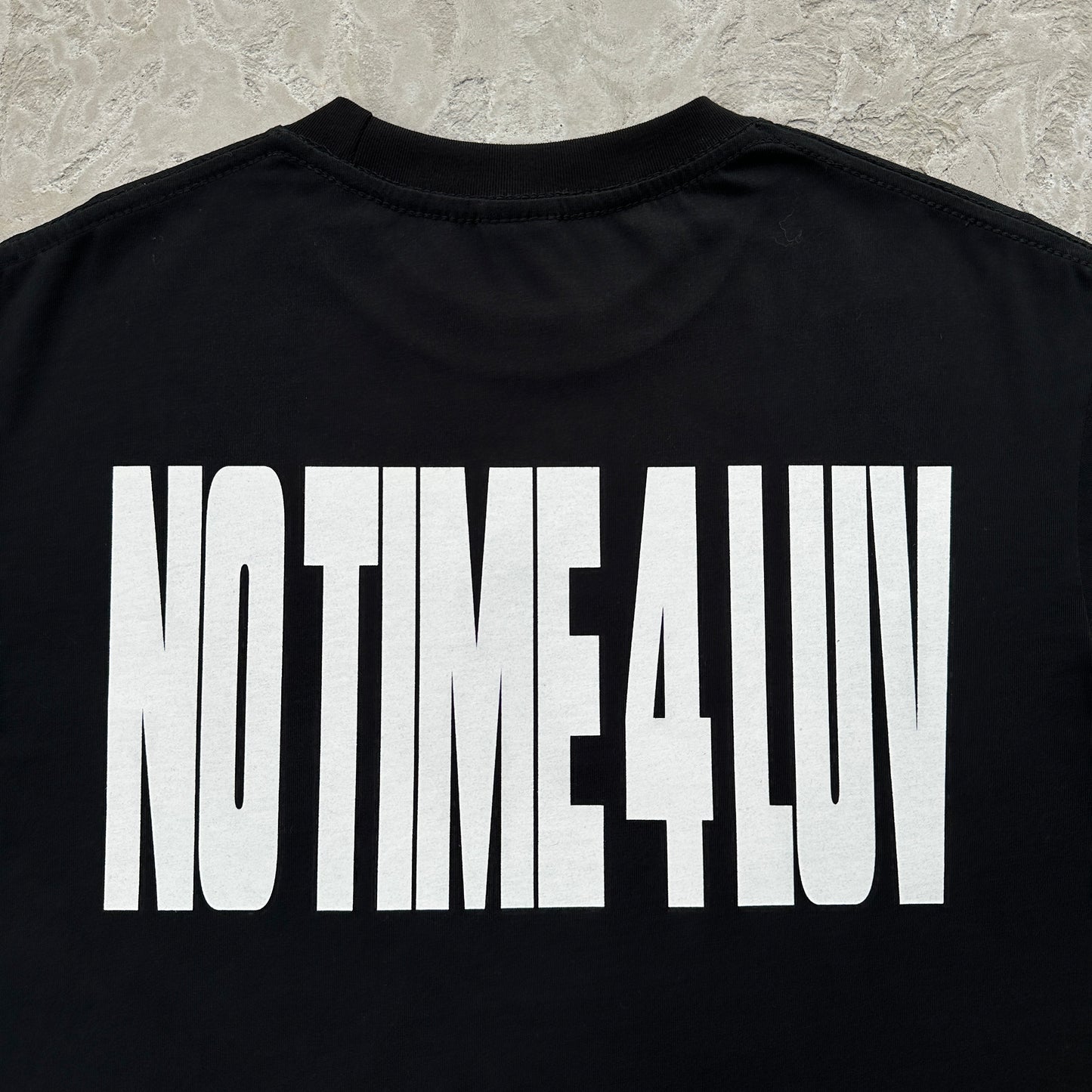 no time 4 luv tee-black