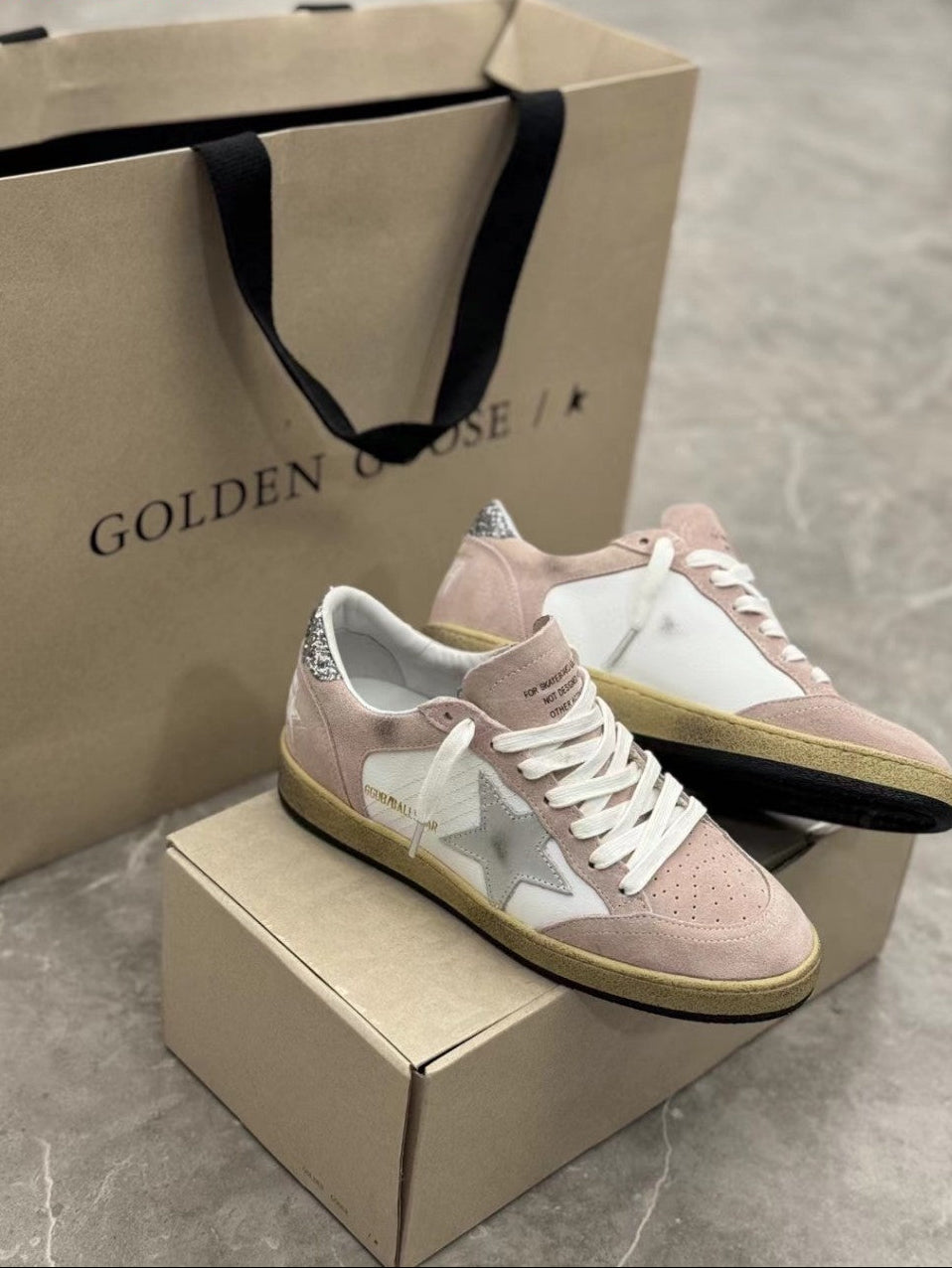 GDGS Ballstar Pink Velut Silver Star