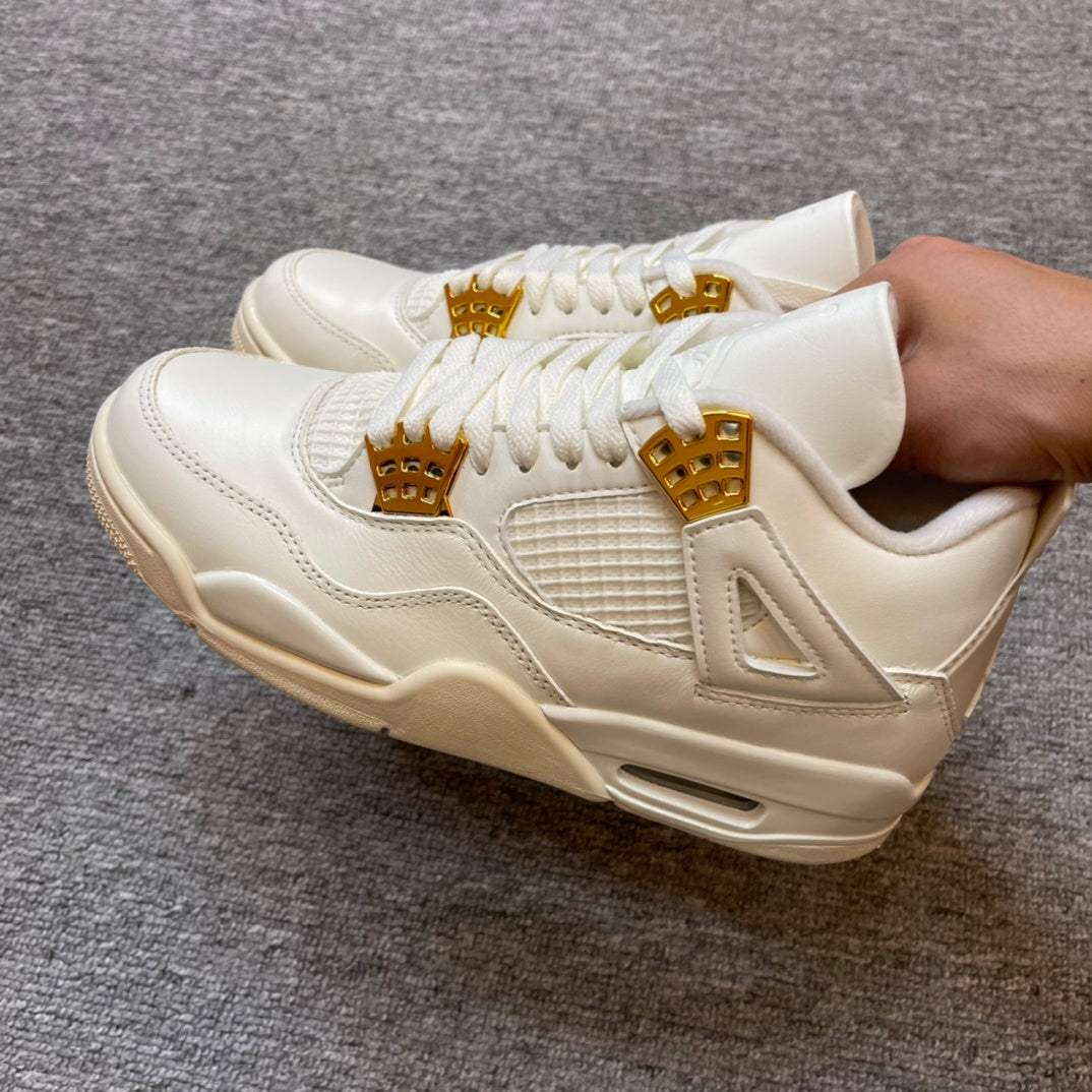 AJ4 Retro Metallic Gold