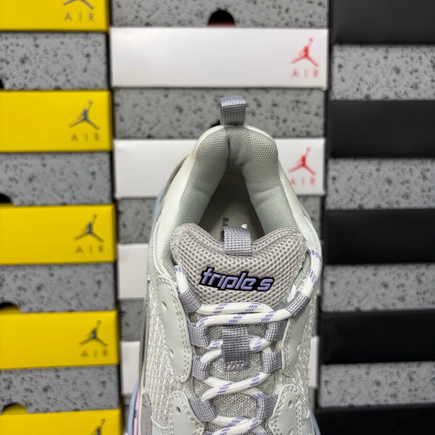 BLG Triple S White/Grey/Pink/Blue