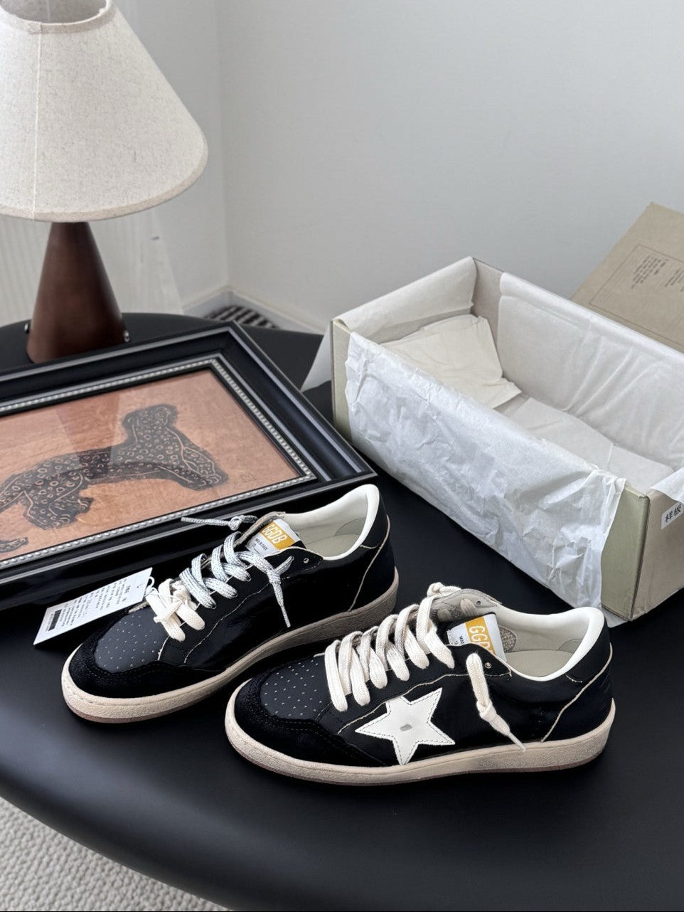 GDGS Ballstar Black White Gum Sole