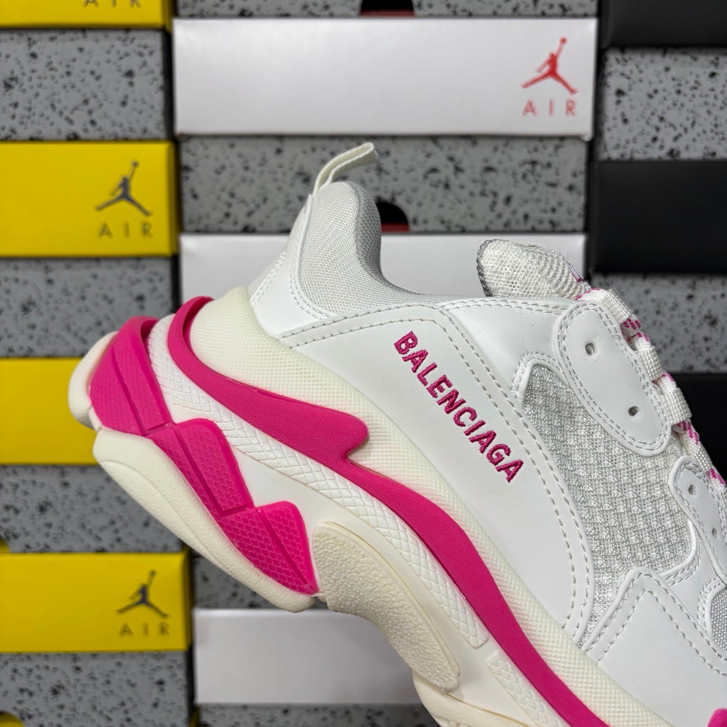 BLG Triple S White/Pink