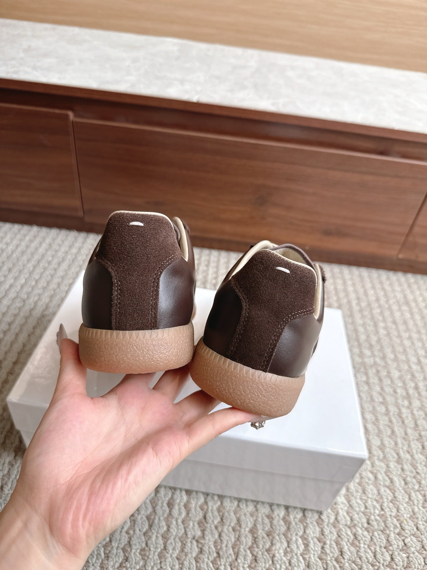 Maison Gum Sole Lether Brown