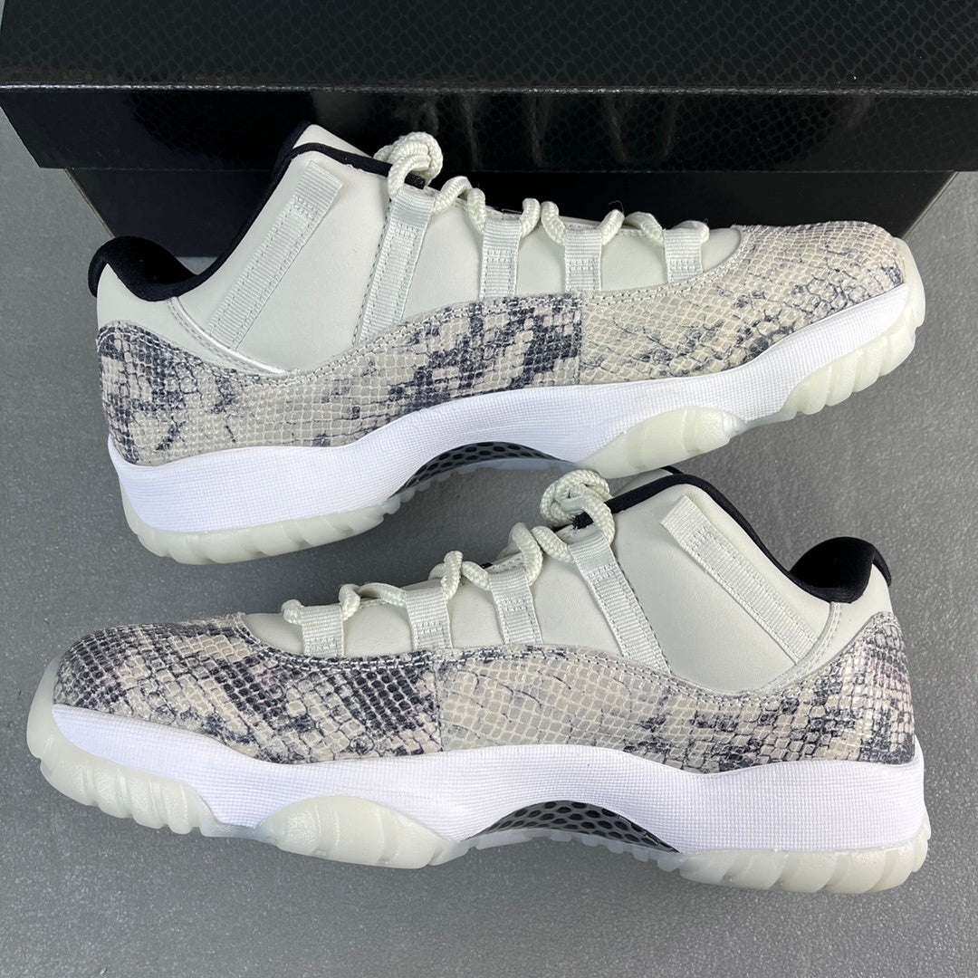 AJ11 Retro Low Light Bone Snakeskin