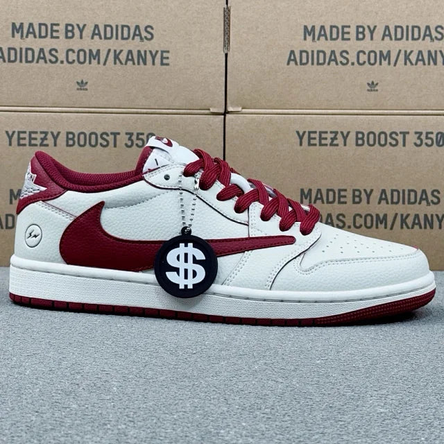 AJ1 Low Red Swoosh