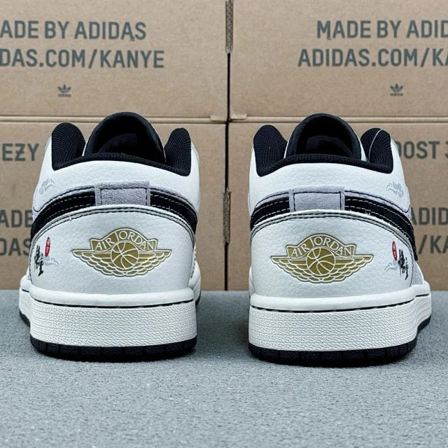 AJ1 Low White