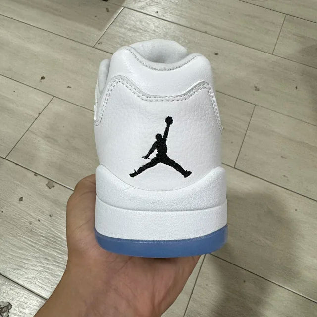 AJ 5 Low White Wolf Grey