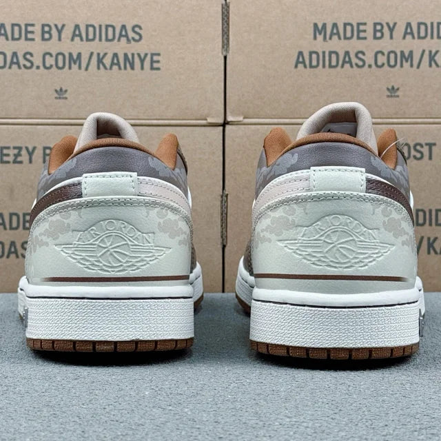 AJ1 Low White and Brown