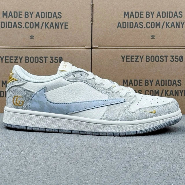 AJ1 Low x GUCCI White Blue