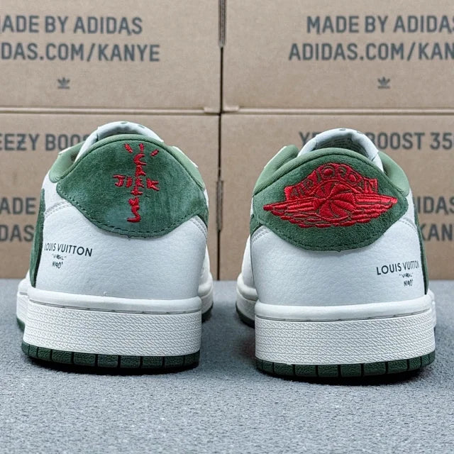 AJ1 Low x LV Green