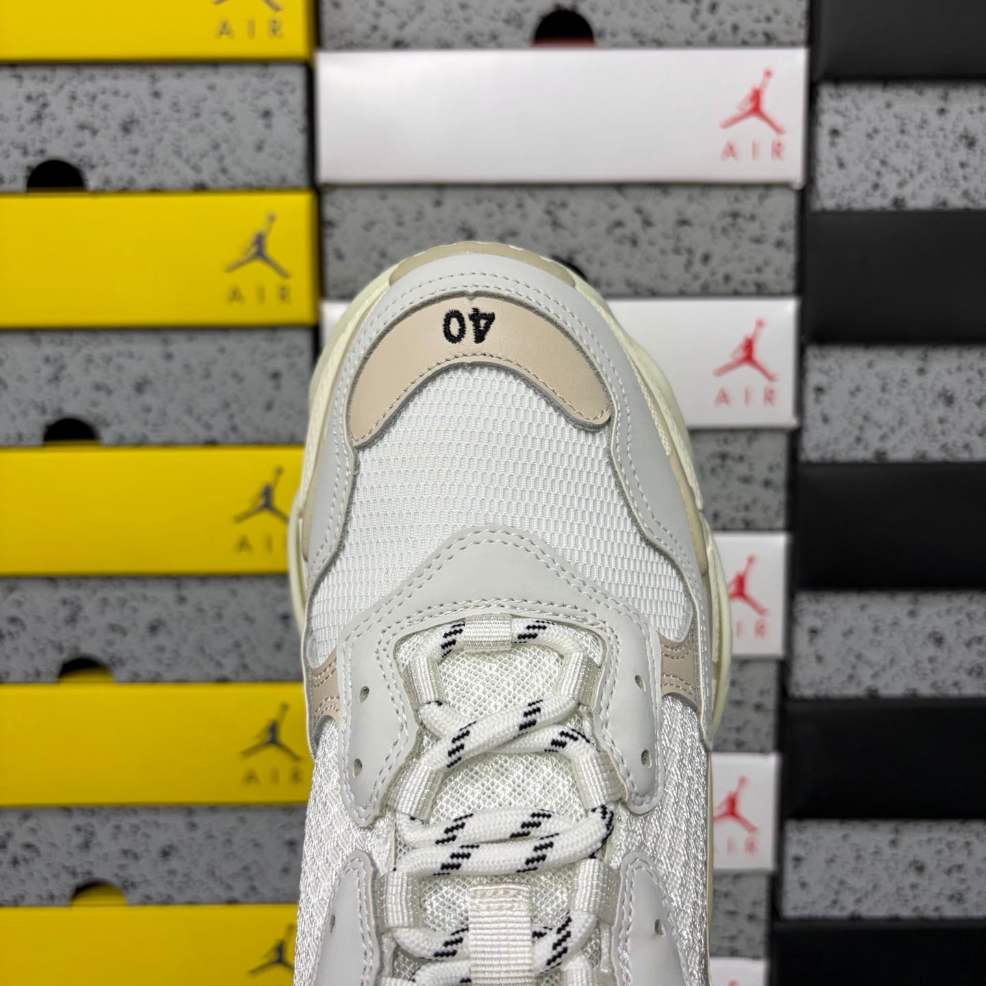 BLG Triple S White/Beige