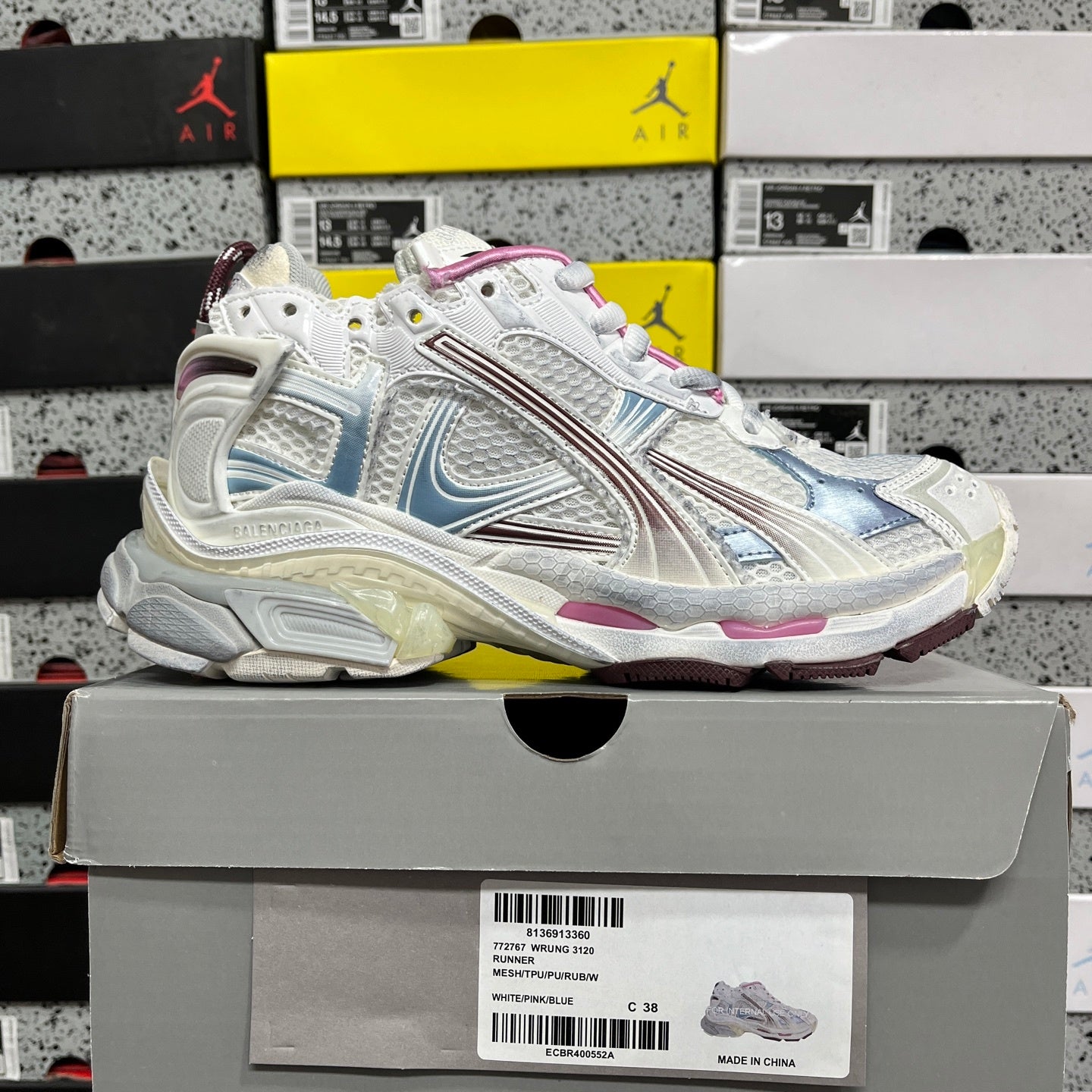 BLG Runner White/Pink/Blue