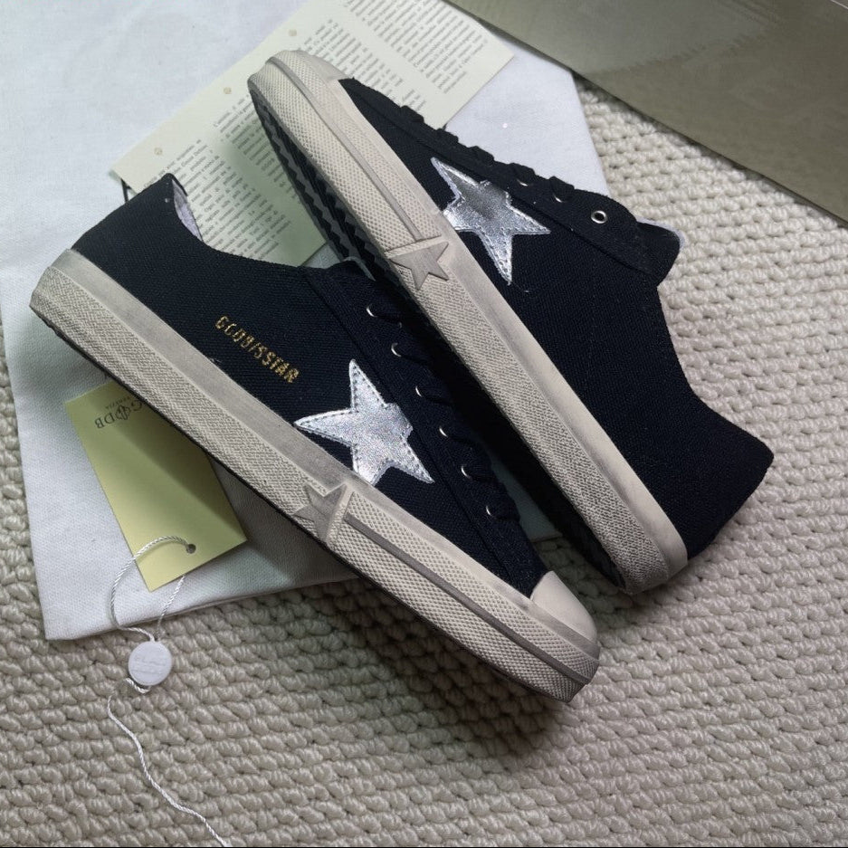 GDGS V-Star Black White Sole Silver Star