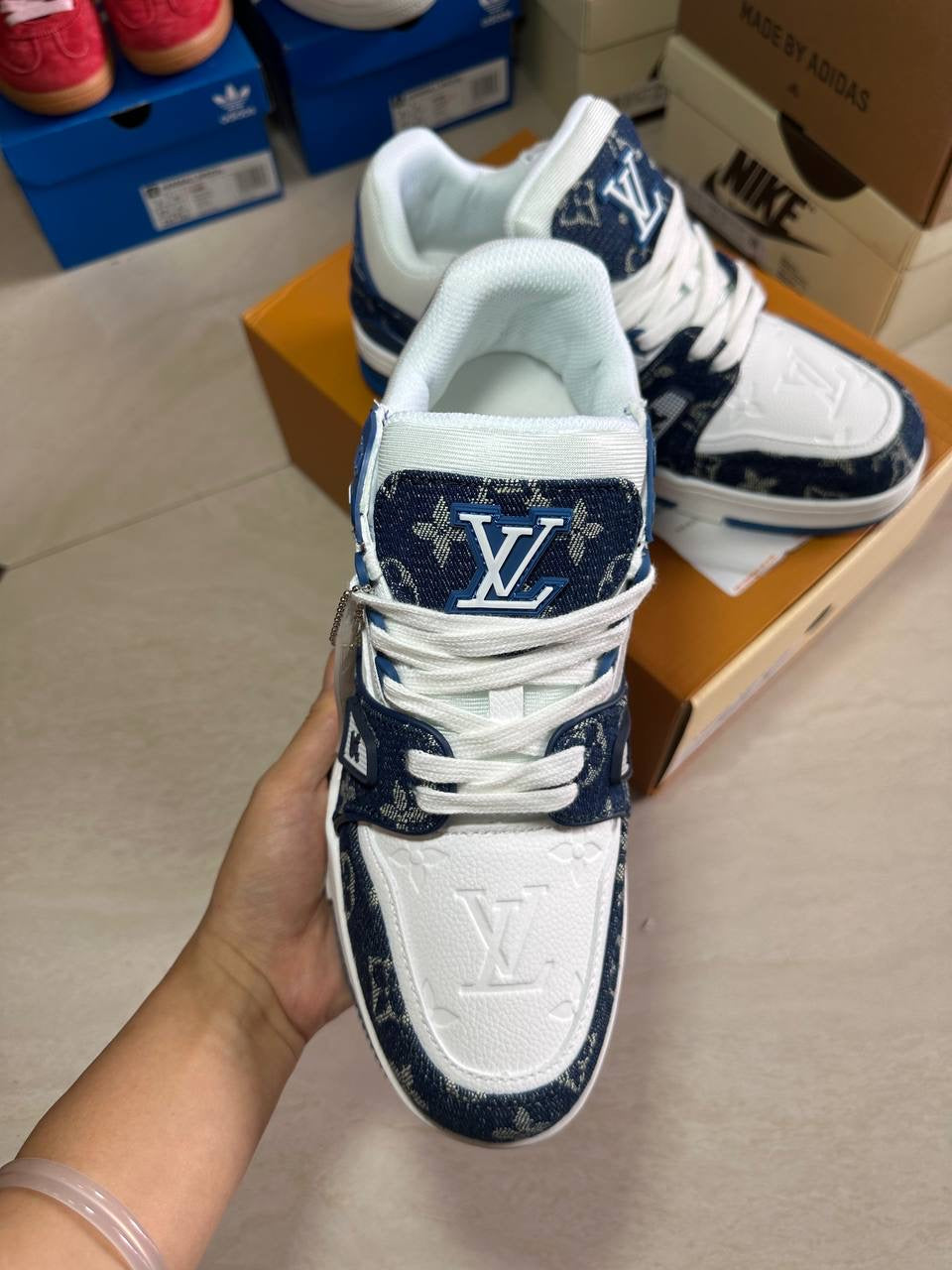 Trainer Blue and White