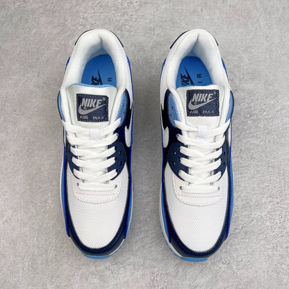 90 White/University Blue/Midnight Navy/Pure Platinum