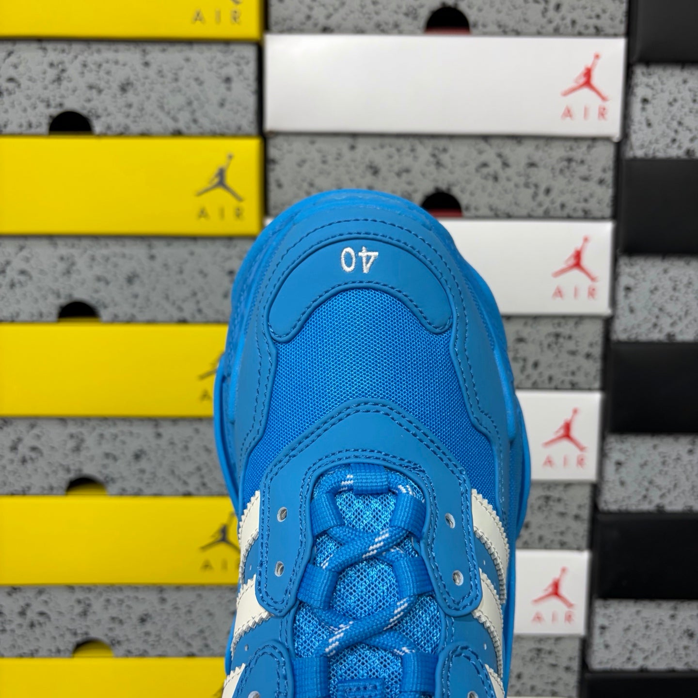 BLG Triple S x Adidas White/Blue