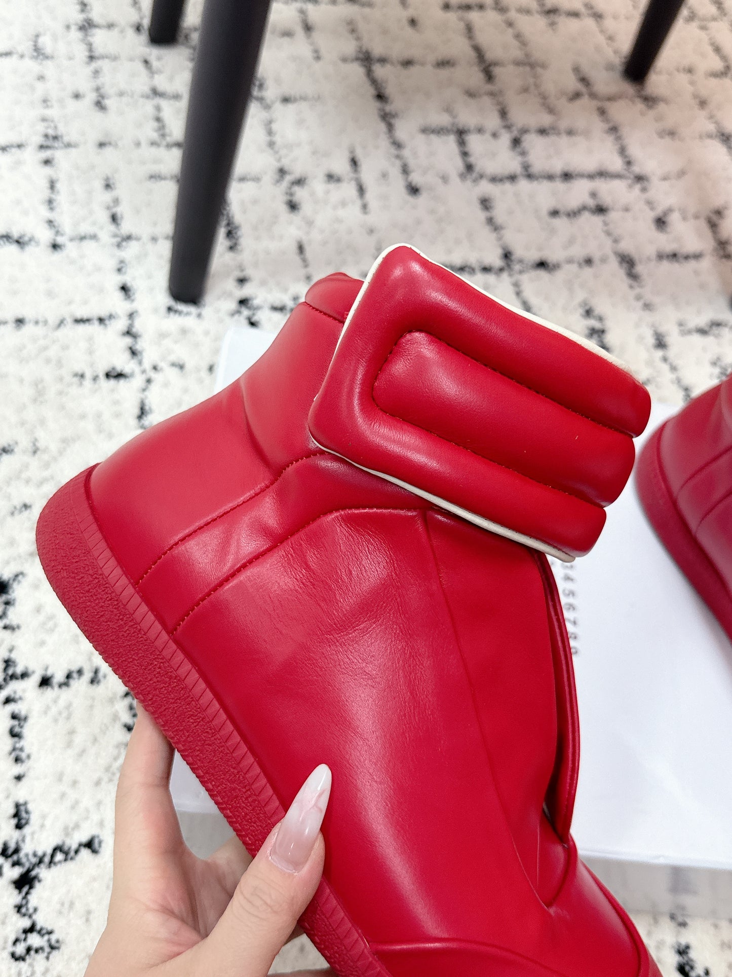 Maison High Red Lether