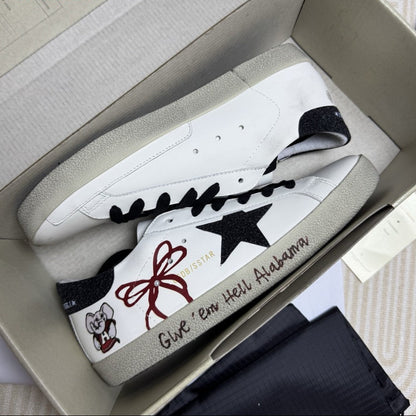 GDGS Superstar Black Laces Star Grey Sole