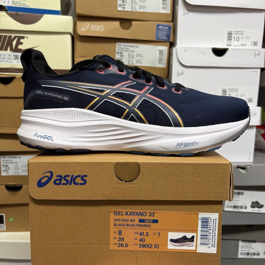 GEL-KAYANO 32 Black/Blue/Orange