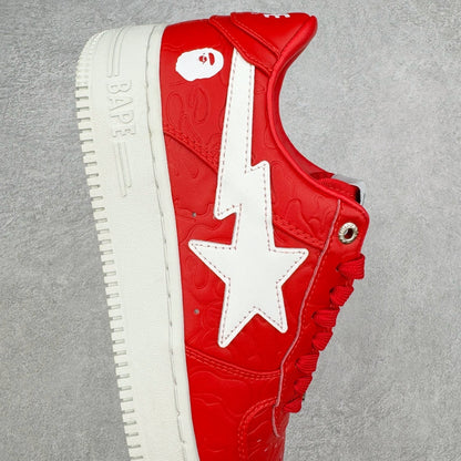Bape STA Low #3 Line Camo Red