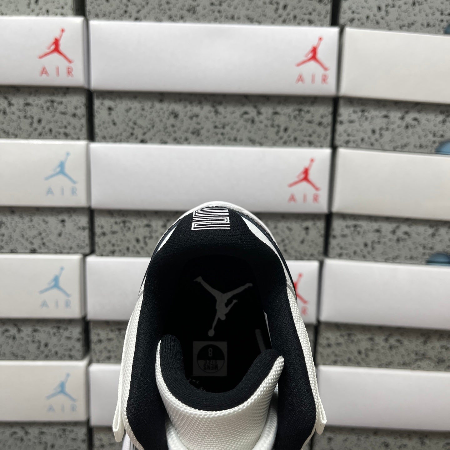 AJ11 Low Black and White