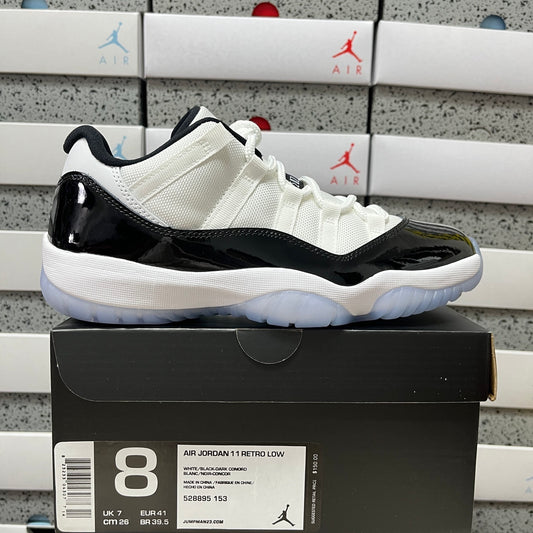 AJ11 Low Black and White