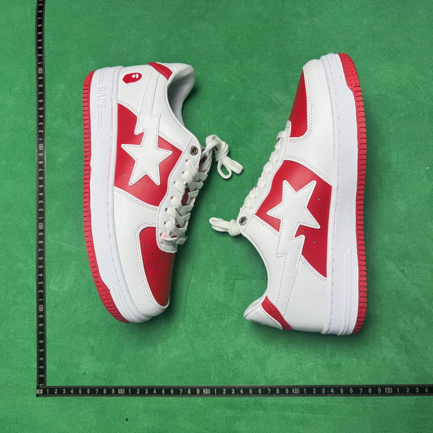 Bape STA Low White and Red
