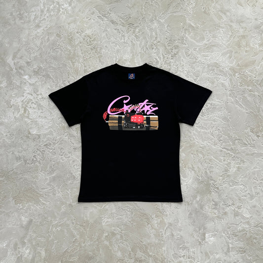 no time 4 luv tee-black