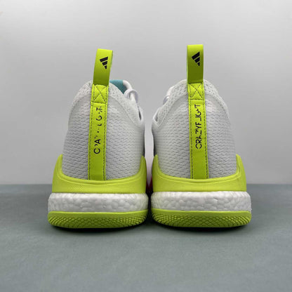 AD CrazyFlight Mid White Rose Fluorescente Green