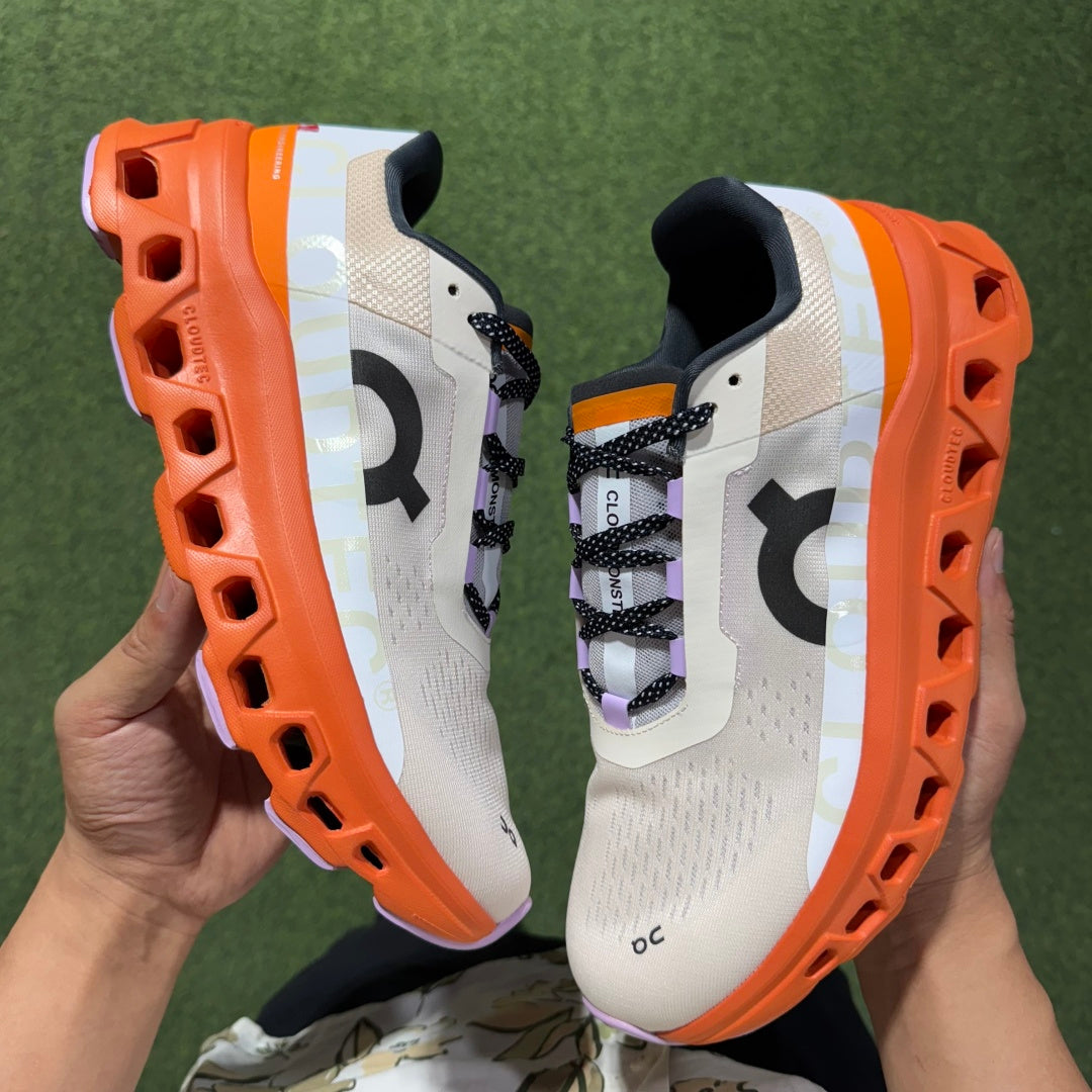 Cloudmonster White Orange