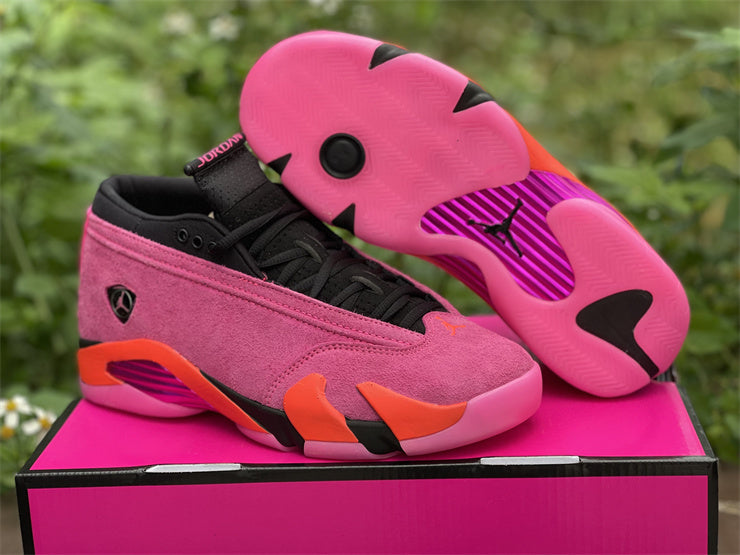 AJ14 Low Shocking Pink