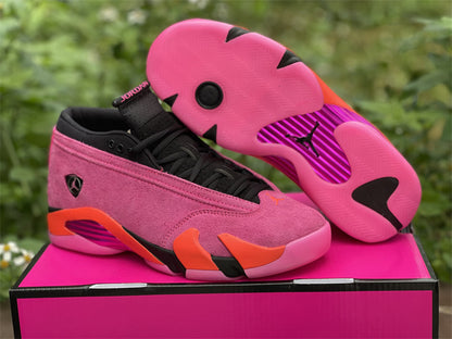 AJ14 Low Shocking Pink