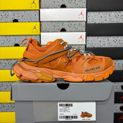 BLG Track Trail Laces Black Orange/grey