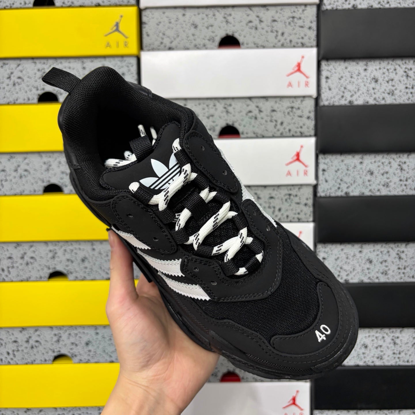 BLG Triple S x Adidas White/Black
