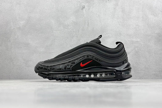 97 All-Over Print Black Red