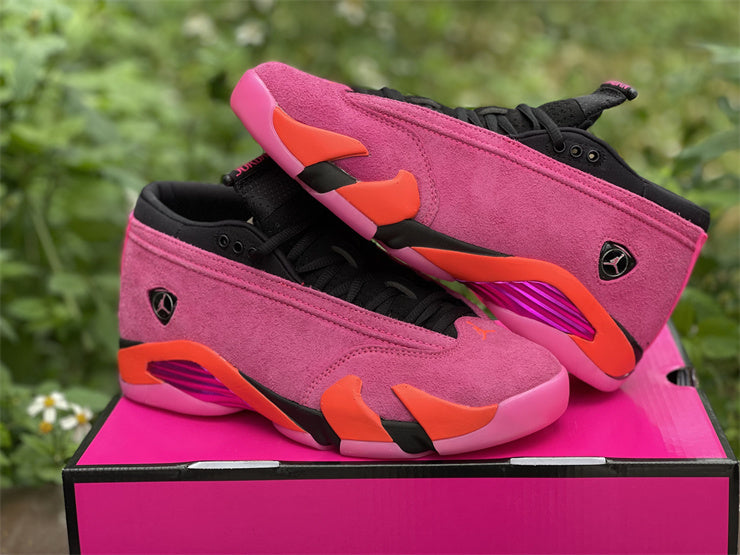 AJ14 Low Shocking Pink