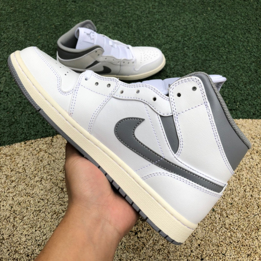 AJ1 MID Neutral Grey
