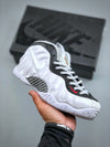Foamposite White Black University Red