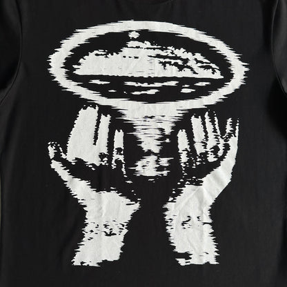 Alcatraz hand print t-shirt