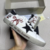 GDGS Superstar Black Laces Star Grey Sole