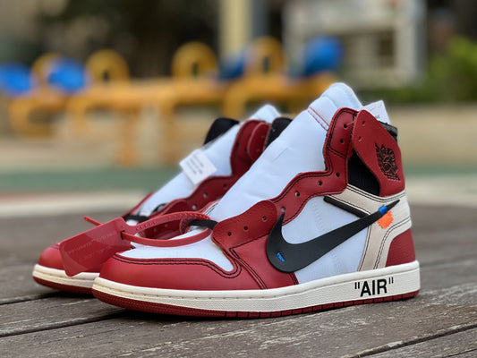 AJ1 High x Off White Red Wave