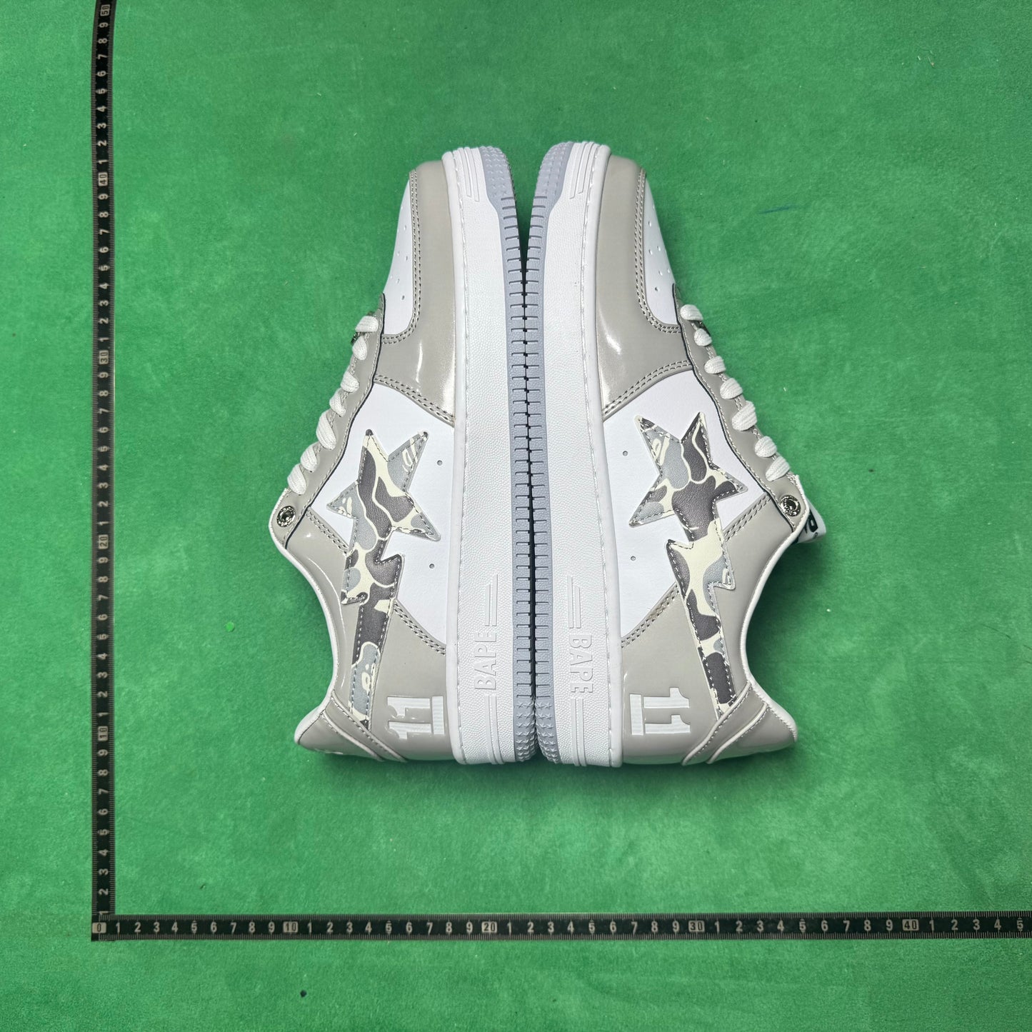 Bape STA Low Grey and White