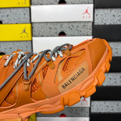 BLG Track Trail Laces Black Orange/grey