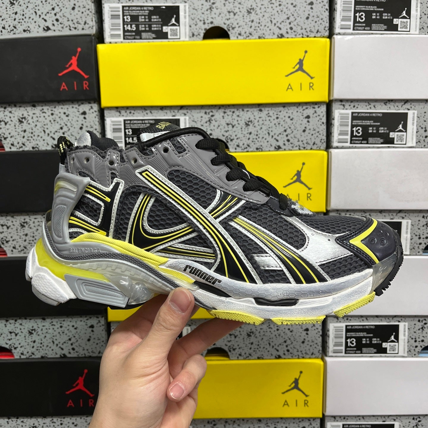 BLG Runner White/Black/Yellow