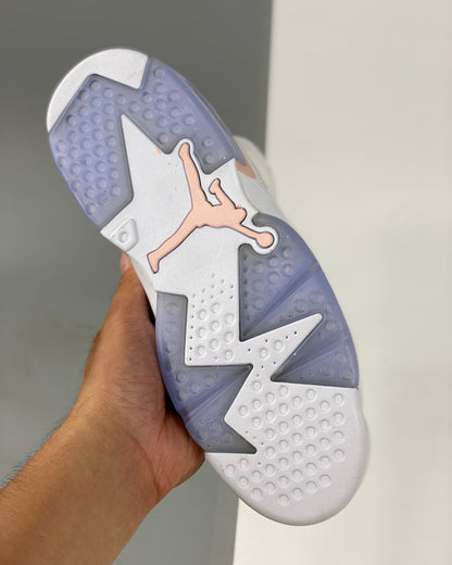 AJ6 Retro Pink Gold Hoops