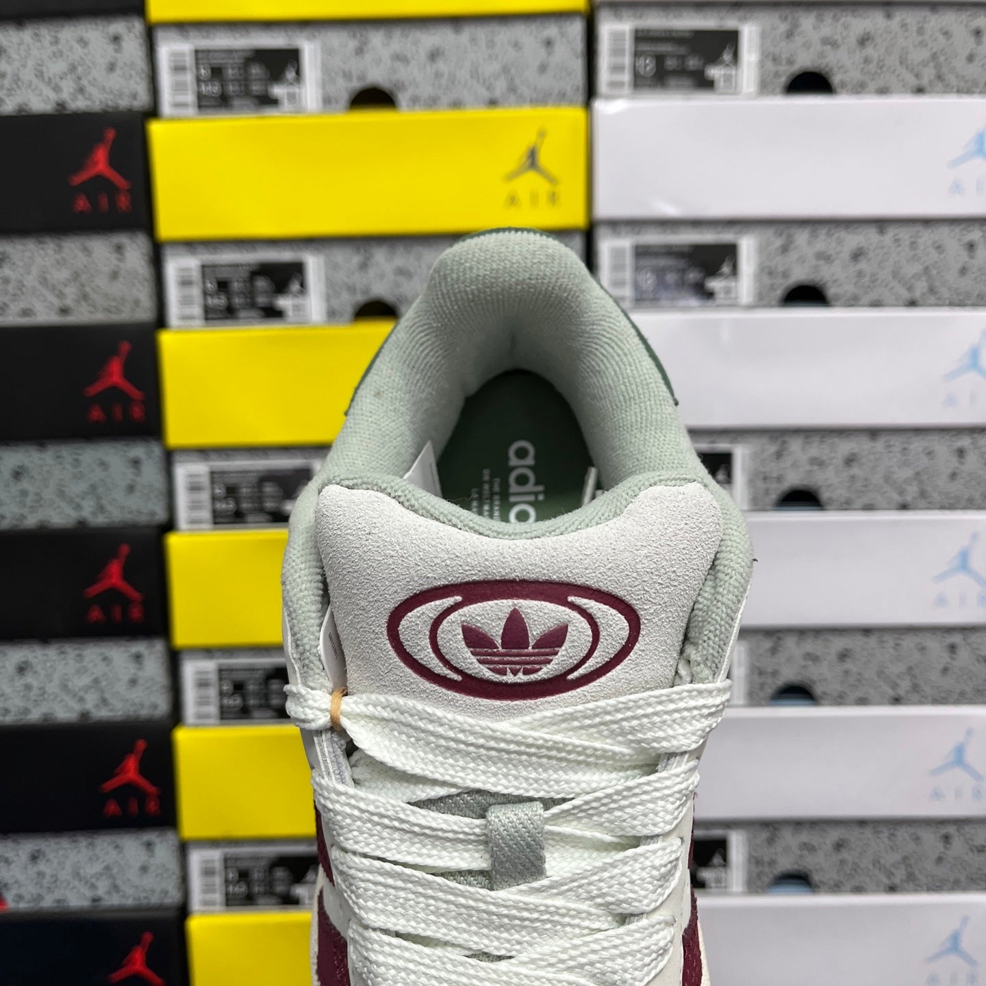Campus White Burgundy